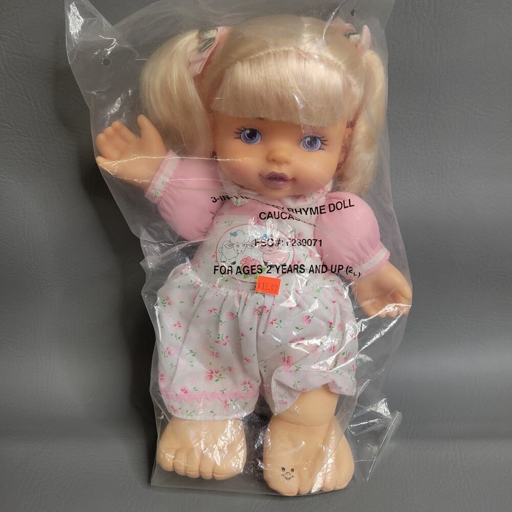 Vintage Avon Nursery Rhyme Zoe Baby Doll NEW Vintage 14” NIP 3-in-1